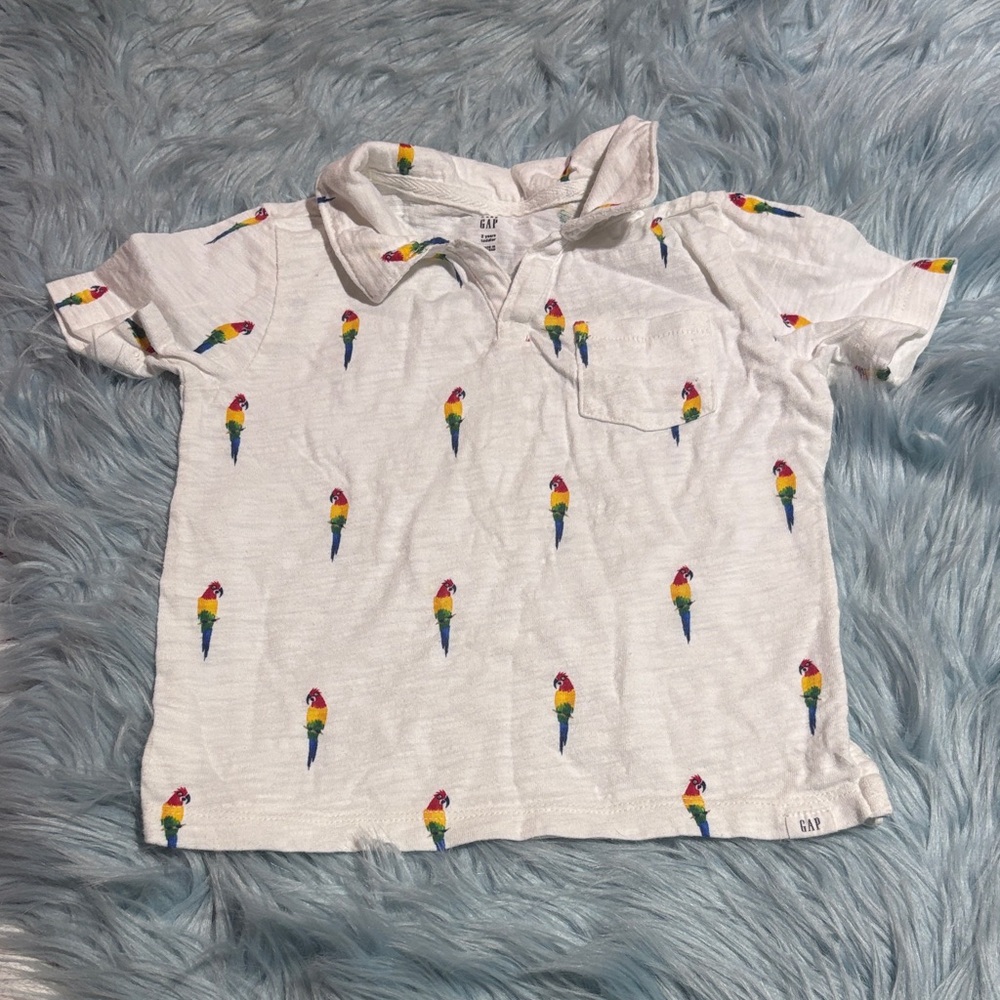 Baby GAP Parrot Short Sleeve Polo sz 2T